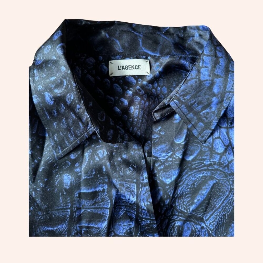 L'agence Snake Print Buttonup - image 2